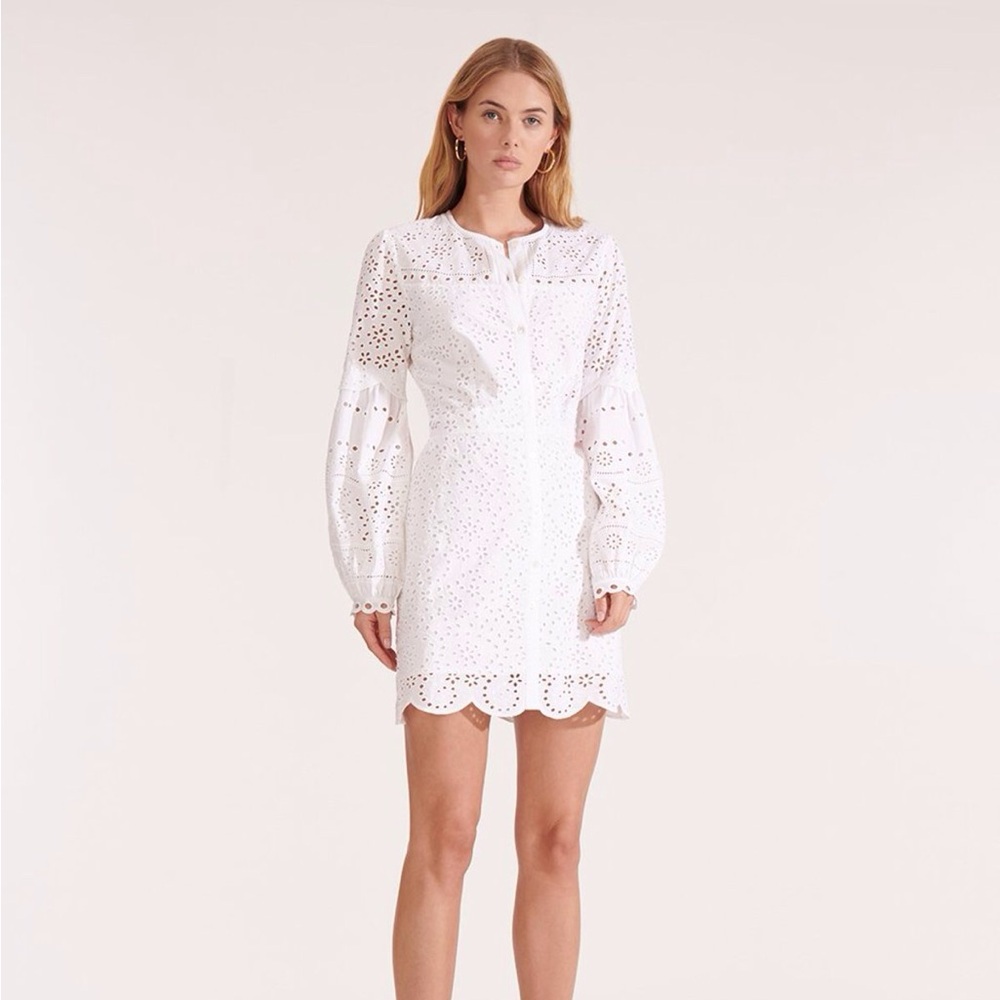 Veronica Beard Yara Eyelet Mini Dress
